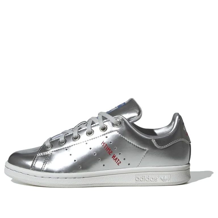 (GS) adidas Stan Smith J 'Silver Metallic' FW8062