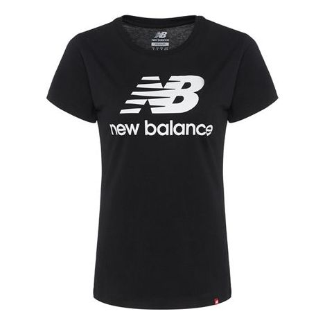 (WMNS) New Balance Round Neck T-Shirt 'Black' AWT91546-BK