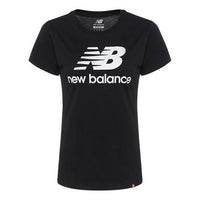 (WMNS) New Balance Round Neck T-Shirt 'Black' AWT91546-BK