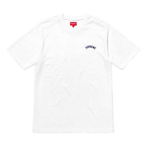 Supreme SS18 Mesh Arc Logo Tee White Logo Tee 'White Black' SUP-SS18-139