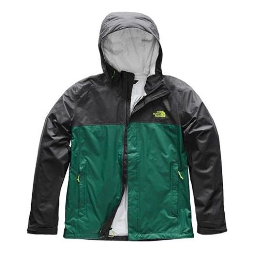Men's THE NORTH FACE Mens Venture 2 Jackt Windproof waterproof Breathable Colorblock Jacket Green NF0A2VD36WW