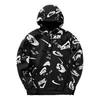 Nike Sportswear Logo Printing Sports Pullover Black CU4341-010