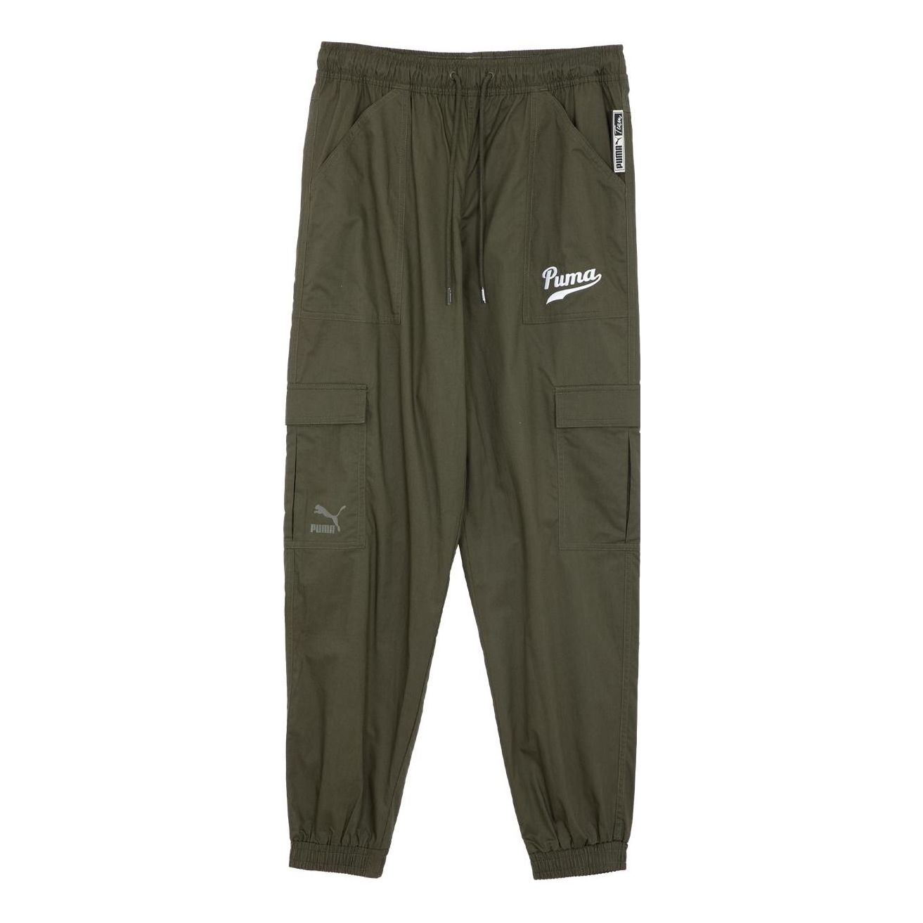PUMA Pocket Cuff Shorts 'Olive Green' 538357-70