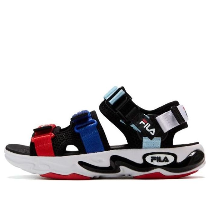 (GS) FILA Lifestyle Sandals 'Black Blue Red' K15B222810P