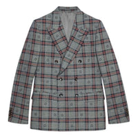 Gucci G Check Wool Jacket 'Grey Blue' 770378-ZAOV3-1102