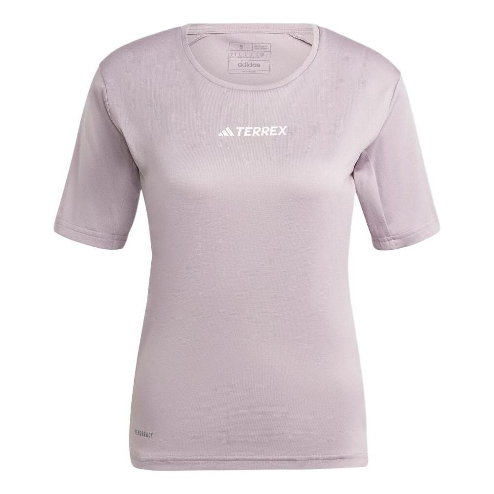(WMNS) adidas Terrex Multi T-shirt Asia Sizing 'Light Purple' IS0691