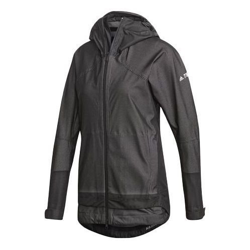 (WMNS) adidas Outdoor Windproof Jacket Black DZ0796