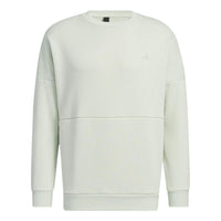 adidas Minimalistic Alphabet Printing Round Neck Sports Unisex flax Green HM2690