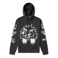 McQ Alphabet Printing hooded Long Sleeves Unisex Black 494034RNH14