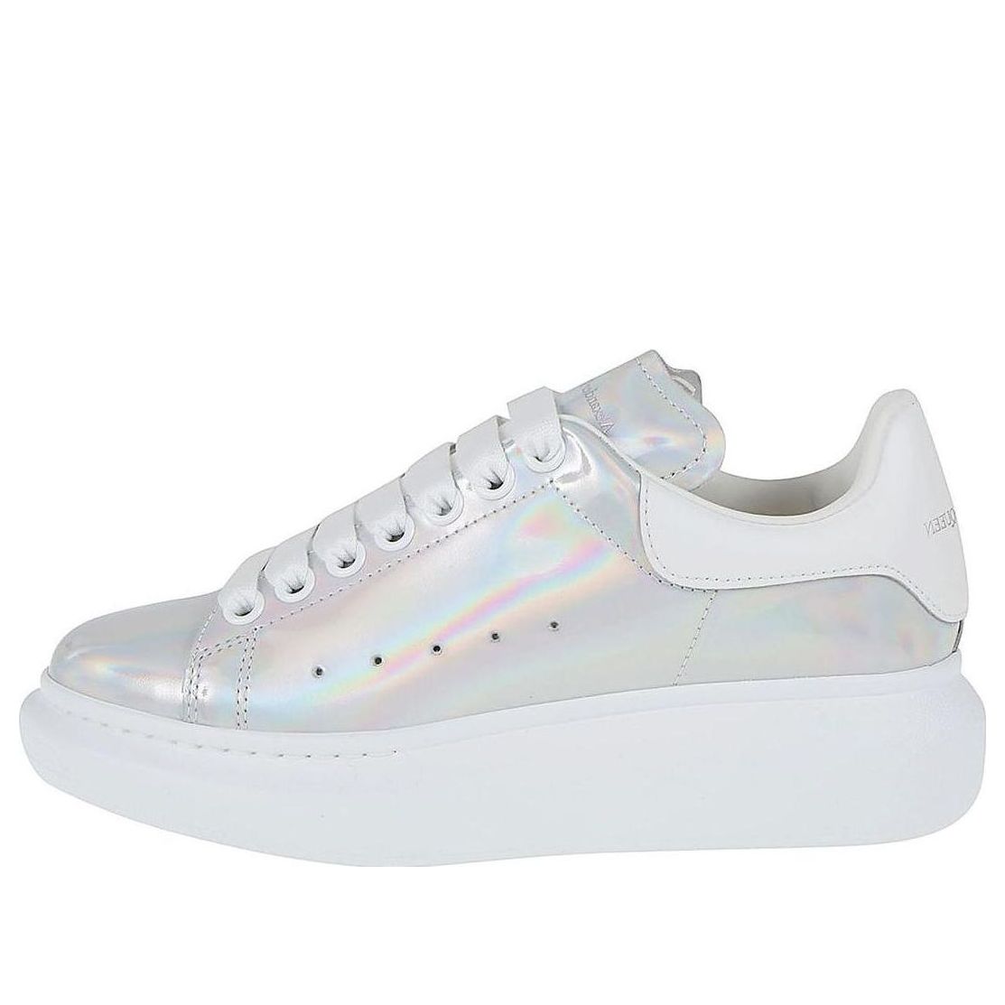 (WMNS) Alexander McQueen Oversized Sneakers 'White Iridescent' 718139WICT19000