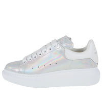 (WMNS) Alexander McQueen Oversized Sneakers 'White Iridescent' 718139WICT19000