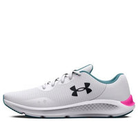(WMNS) Under Armour Charged Pursuit 3 Tech 'White Pink Aqua' 3025430-102