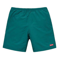 Supreme SS19 Nylon Water Short Solid Color Casual Shorts Unisex Green SUP-SS19-10453
