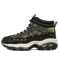 (WMNS) Skechers Energy High-Top Running Shoes Black/Gold 149482-BKGD