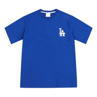 MLB NY/LA Los Angeles Dodgers Basic Small Label Printing Sports Round Neck Loose Short Sleeve Unisex Blue 31TS21931-07U