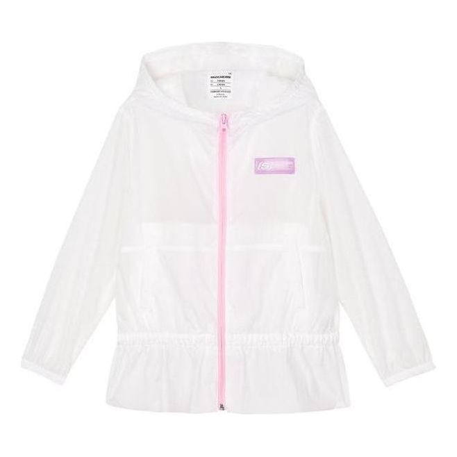 (GS) Skechers Logo Printed Jacket 'White Pink' L222G001
