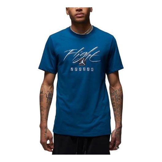 Air Jordan Flight Essentials Logo T-Shirt 'Blue' FB7399-427
