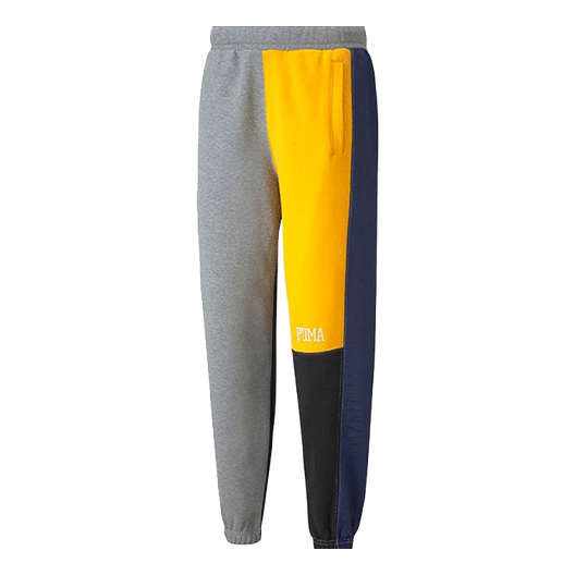 PUMA Signature Pants 'Grey Yellow Black Green' 532087-01