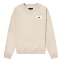(WMNS) Air Jordan Essentials Fleece Crew Sweatshirt 'Sand' DM5189-126