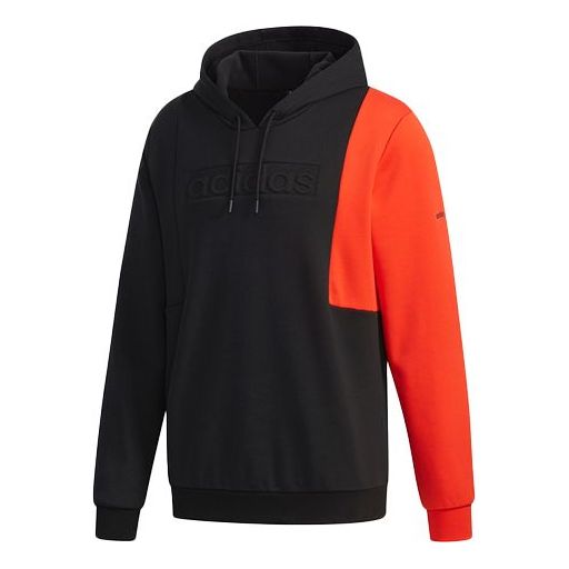 adidas neo Contrasting Colors Loose Cozy Sports Pullover Black EI4348