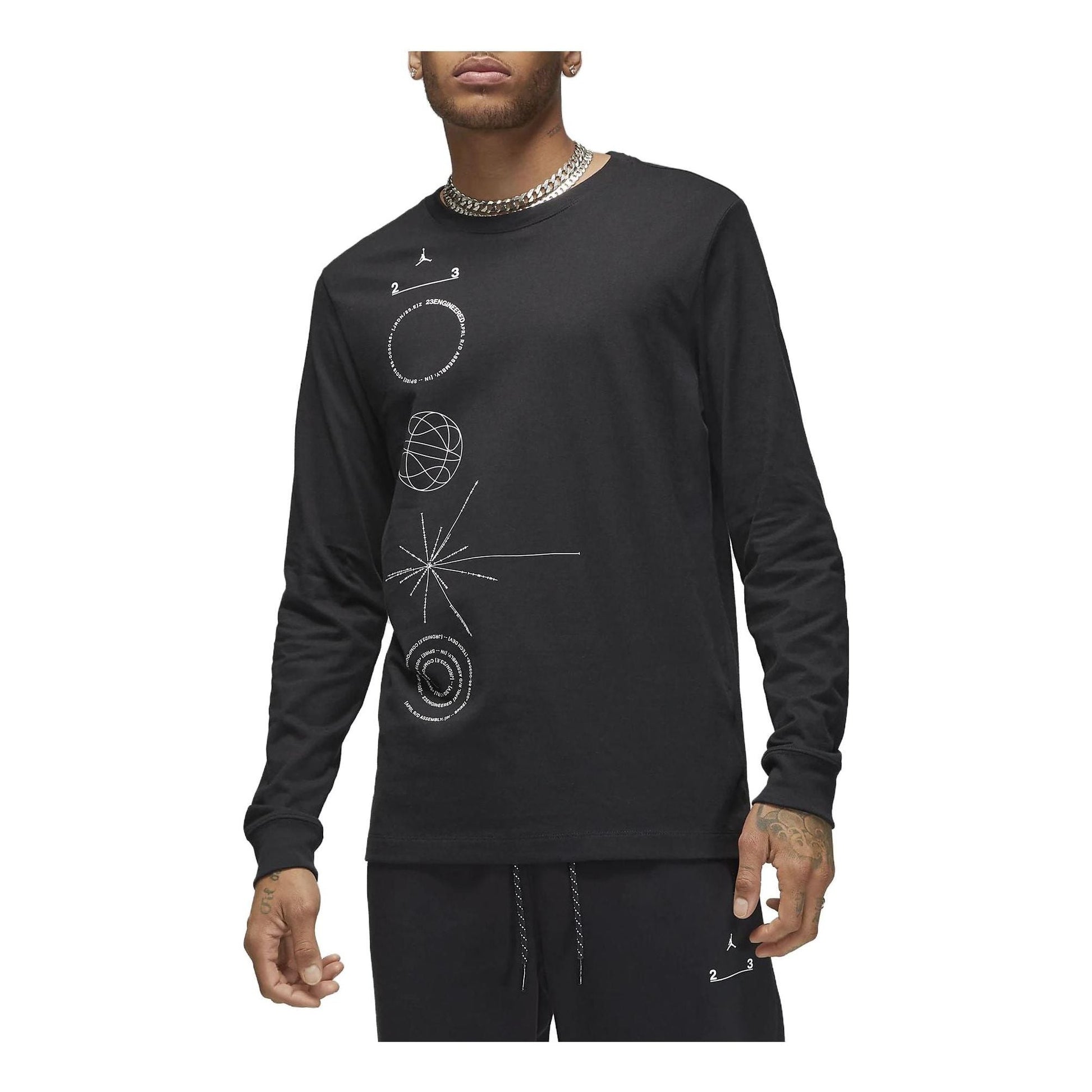 Air Jordan 23 Engineered Long-Sleeve T-Shirt 'Black' DQ7370-010