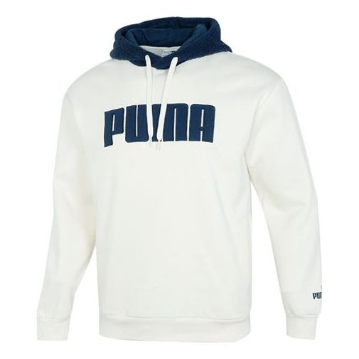 PUMA Long Sleeved Pullover Hoodie 'White' 534939-93