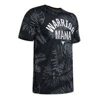 Men's Under Armour Project Rock Aloha Camo Alphabet Pattern Printing Sports Short Sleeve Black 1351585-001