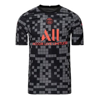 Nike x Paris Saint-Germain Dri-FIT Pre-Match Soccer Top 'Grey Black' DB7626-015
