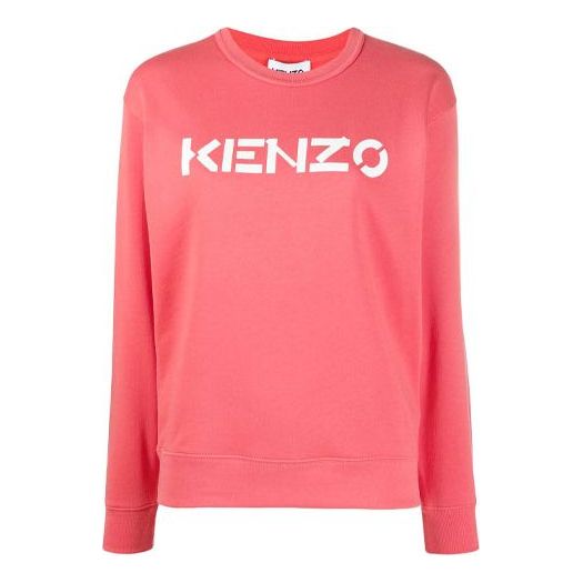 (WMNS) KENZO SS21 Alphabet Logo Printing Pullover Hoodie Pink FA62SW8214MD-18
