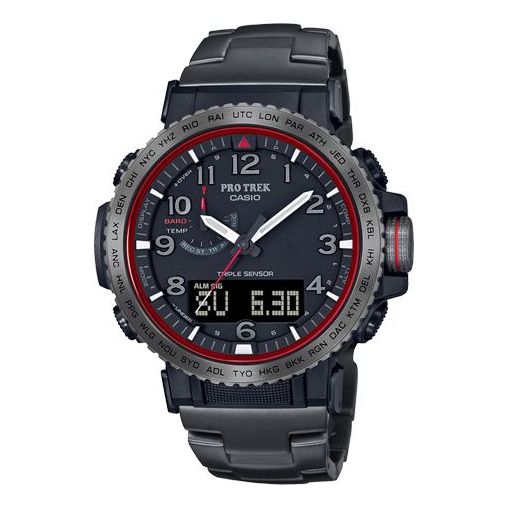 CASIO Solar Powered Sports Mens Black Analog PRW-50YT-12021