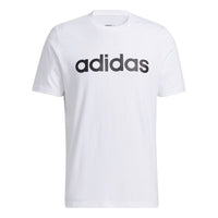 adidas neo M Ce Logo Tee Contrasting Colors Logo Printing Sports Short Sleeve White H14240