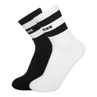 (WMNS) Skechers Sport Socks 2 Packs 'Black White' L319W108-004X