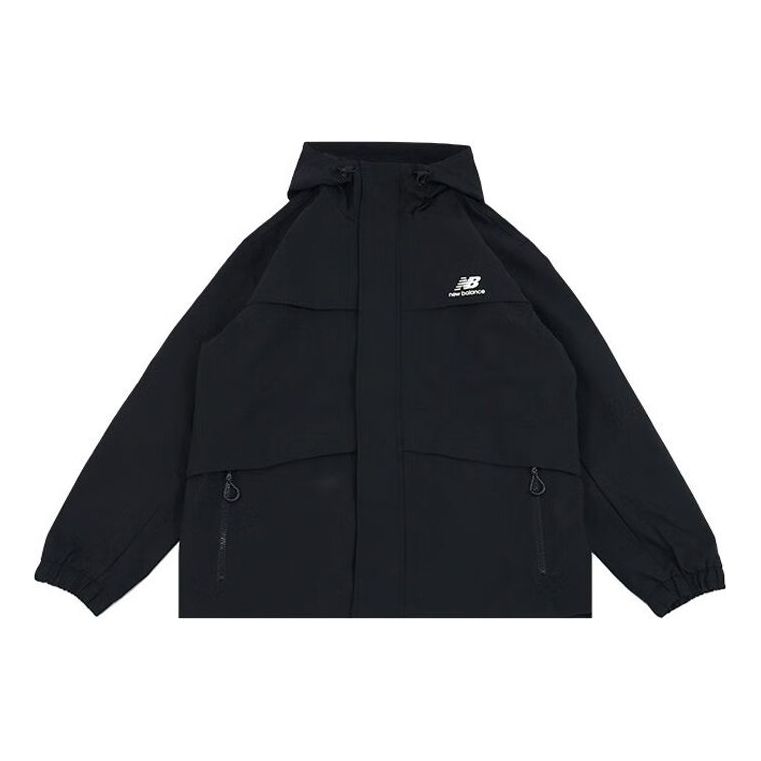 New Balance Logo Urban Remix Woven Jacket Asia Sizing 'Black' AMJ33359-BK