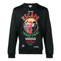 KENZO Unisex Printing Round-neck Sweatshirt Black F865SW1944MA-99