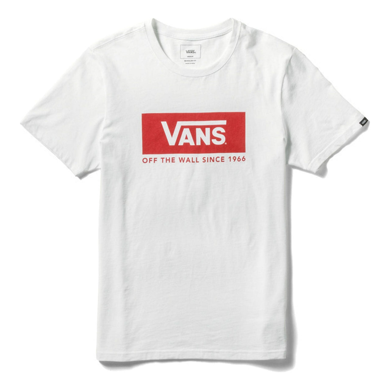 Men's Vans Logo Printing Casual Short Sleeve White VN0A3DE8WHT