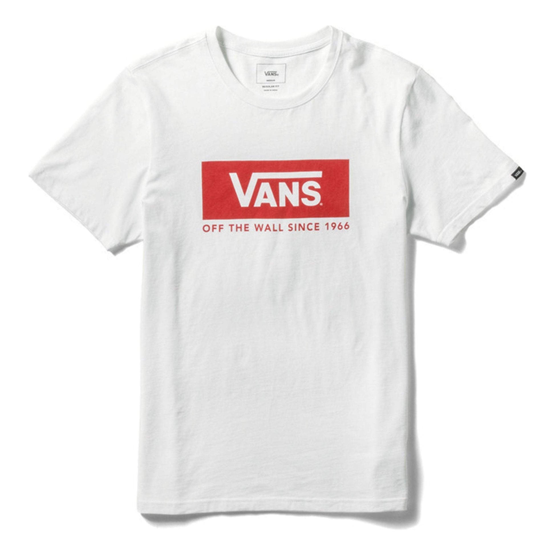 Men's Vans Logo Printing Casual Short Sleeve White VN0A3DE8WHT