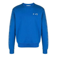 Off-White SS21 Round Neck Long Sleeves Version Blue OMBA025S21FLE0024501