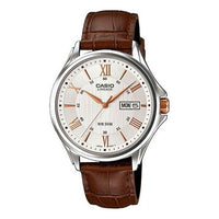 Casio Lineage Analog Watch 'Brown Silver White' LIN-203L-7AV
