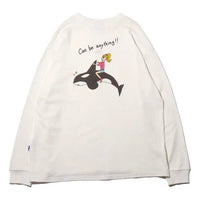 FILA x Ami x Atmos Crossover Back Printing Round Neck Pullover Unisex White FL3519-01