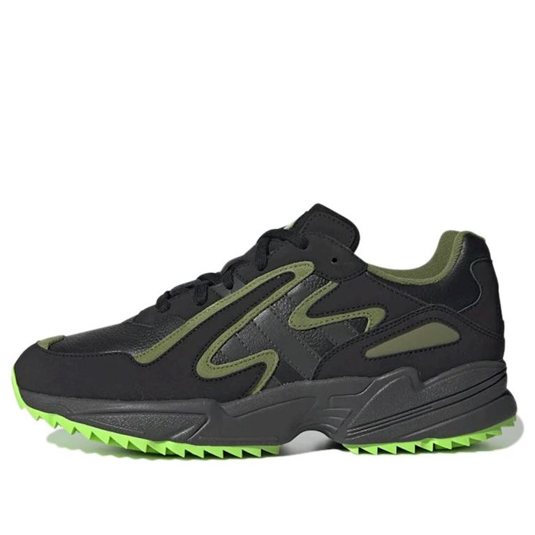 adidas originals Yung-96 Cozy Wear-Resistant Running Shoes Black Green Unisex 'Black Green' EF8973