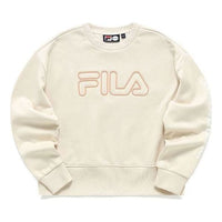 (WMNS) FILA FUSION Logo Pullover 'Beige' T11W145206F-IY