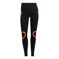 (WMNS) adidas by Stella McCartney TruePace Running Leggings Asia Sizing 'Black Orange' HD9115