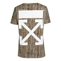 Off-White Back Arrow Printing Short Sleeve Ordinary Version OMAA027S191850249901