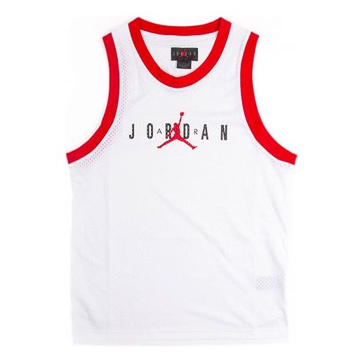 Air Jordan MENS Jumpman Basketball Sports Vest White CJ6151-100
