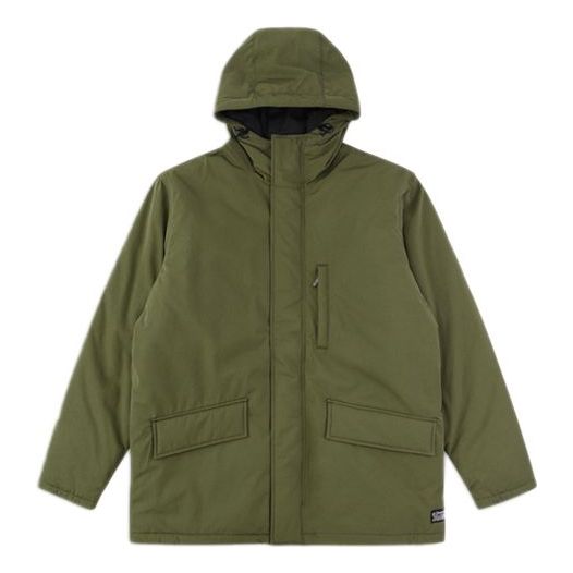 Men's Levis Solid Color Windproof Hooded Jacket Military Green 27311-0001