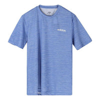 adidas Solid Color Athleisure Casual Sports Short Sleeve Blue GF3206