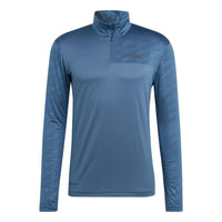 adidas TERREX Multi Half-Zip Long Sleeve Tee 'Blue' HM4020