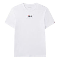 Men's FILA Chest Embroidered Logo Short Sleeve White T-Shirt F61M028103F-WT
