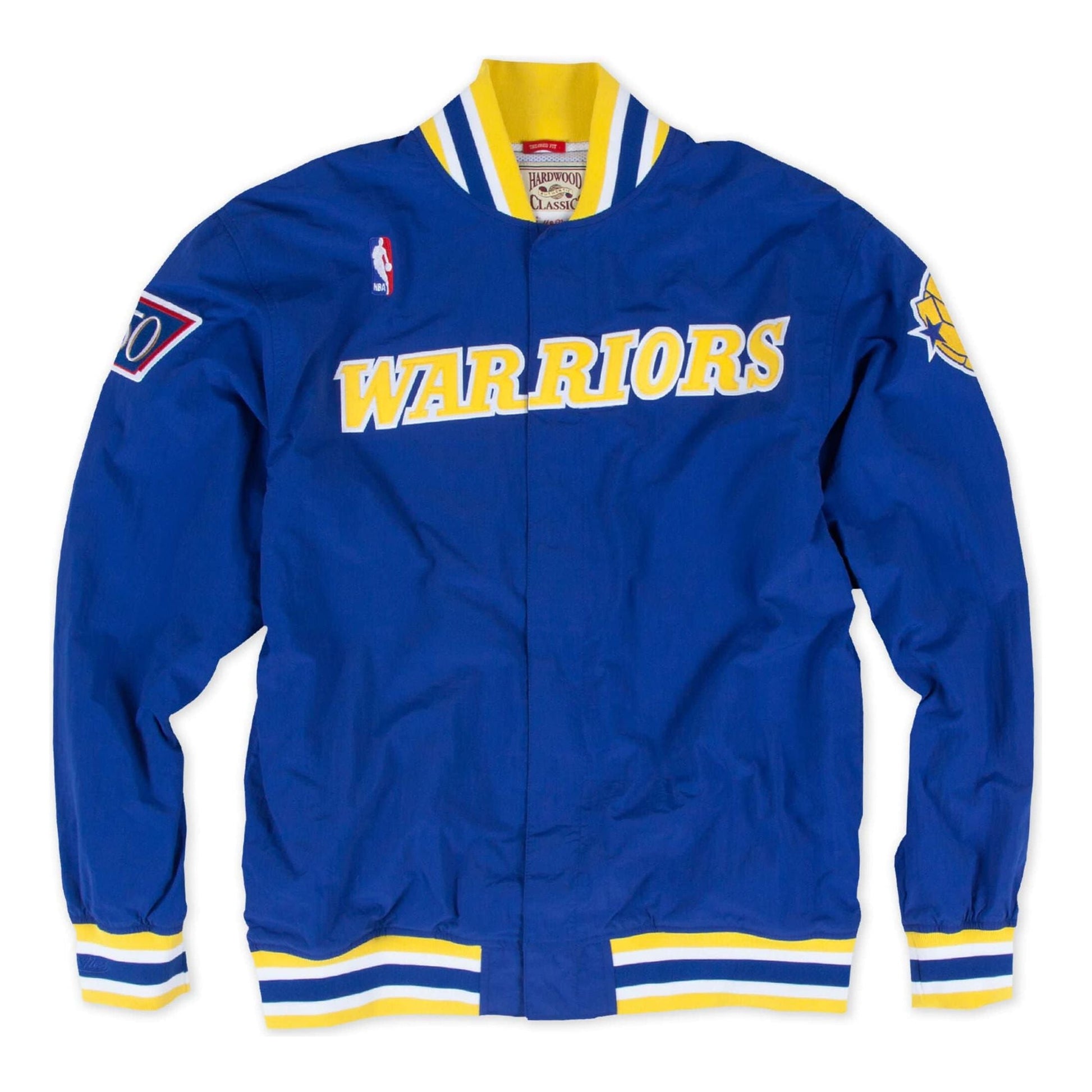 Mitchell & Ness x NBA Golden State Warriors 1996-97 Warm Up Jacket 'Blue Yellow' 6056-310-96GSW