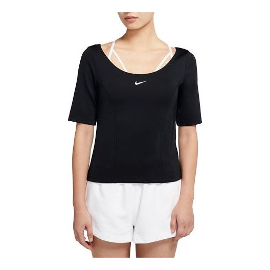 (WMNS) Nike Sportswear Tech Pack Short Sleeve Tops Black CZ1403-010
